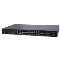 Switch cu management IPv6 24-Porturi 10-100-1000Mbps 4 sloturi SFP
